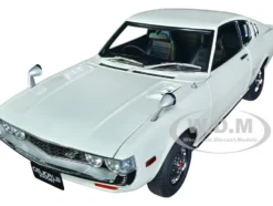 1973 Toyota Celica Liftback 2000GT RA25 RHD Right Hand Drive White Red Black Stripes 1/18 Model Car Autoart 78766