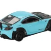 Toyota GR86 "LB-Nation - Liberty Walk" Baby Blue with Carbon Hood Limited Edition 1/64 Diecast Model Car by Mini GT