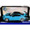 2024 Toyota GR86 LBWK Body Kit RHD (Right Hand Drive) Baby Blue with Black Top 1/18 Diecast Model Car by Solido