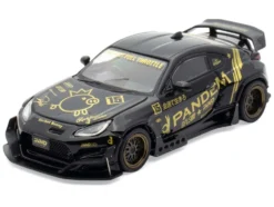 Toyota GR86 "Pandem" RHD (Right Hand Drive) Black with Gold Graphics "Hobby Expo China 2025 Event Exclusive" 1/64 Diecast Model Car by Inno Models