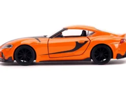 Toyota GR Supra Orange Black Stripes Fast & Furious 9 F9 2021 Movie 1/32 Diecast Model Car Jada 32016
