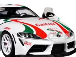 2024 Toyota GR Supra #36 "Toyota Racing Tribute" White with Green and Red Graphics 1/18 Diecast Model Car by Solido