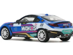 Toyota GR86 "Wako's" Blue with Graphics 1/64 Diecast Model Car by Pop Race