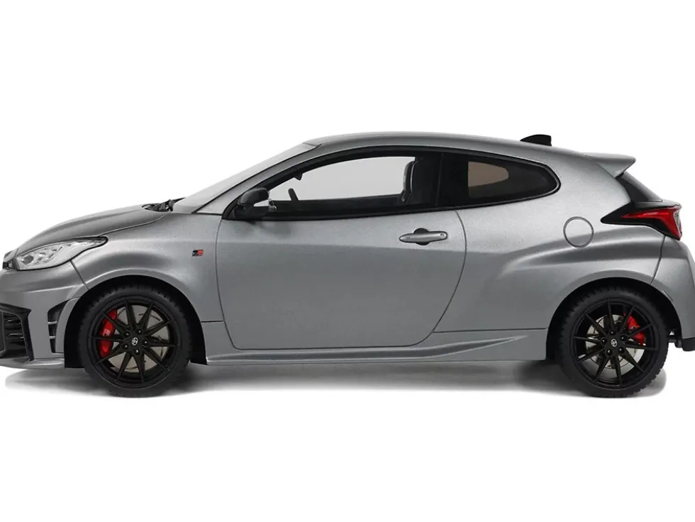 2024 Toyota GR Yaris Precious Metal Gray Metallic Limited Edition to 999 pieces Worldwide 1/18 Model Car by Otto Mobile