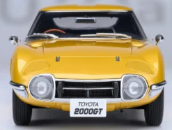 1967 Toyota 2000GT RHD (Right Hand Drive) Gold Metallic 1/18 Model Car by Autoart