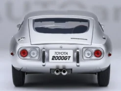1967 Toyota 2000GT RHD (Right Hand Drive) Silver Metallic 1/18 Model Car by Autoart