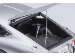 1967 Toyota 2000GT RHD (Right Hand Drive) Silver Metallic 1/18 Model Car by Autoart