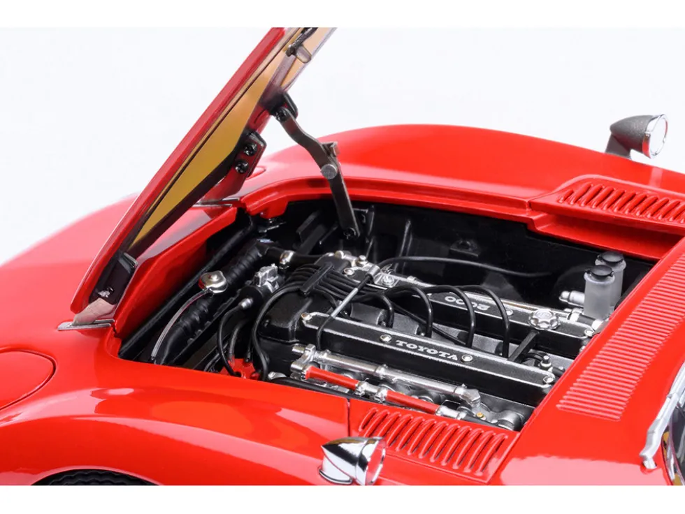 1967 Toyota 2000GT RHD (Right Hand Drive) Red 1/18 Model Car by Autoart