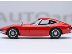 1967 Toyota 2000GT RHD (Right Hand Drive) Red 1/18 Model Car by Autoart