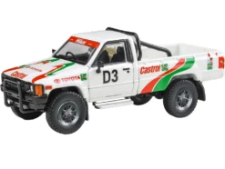 Toyota Hilux Pickup Truck #D3 "Castrol" White with Graphics "Rustenburg 400 Rally" (1995) 1/64 Diecast Model Car by Paragon Models