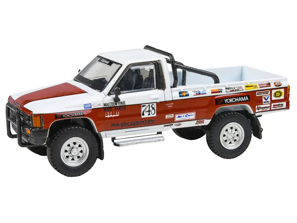 Toyota Hilux Pickup Truck #748 Malcolm Vinje - Mark Hansen "Mojave 250" (1987) 1/64 Diecast Model Car by Paragon Models