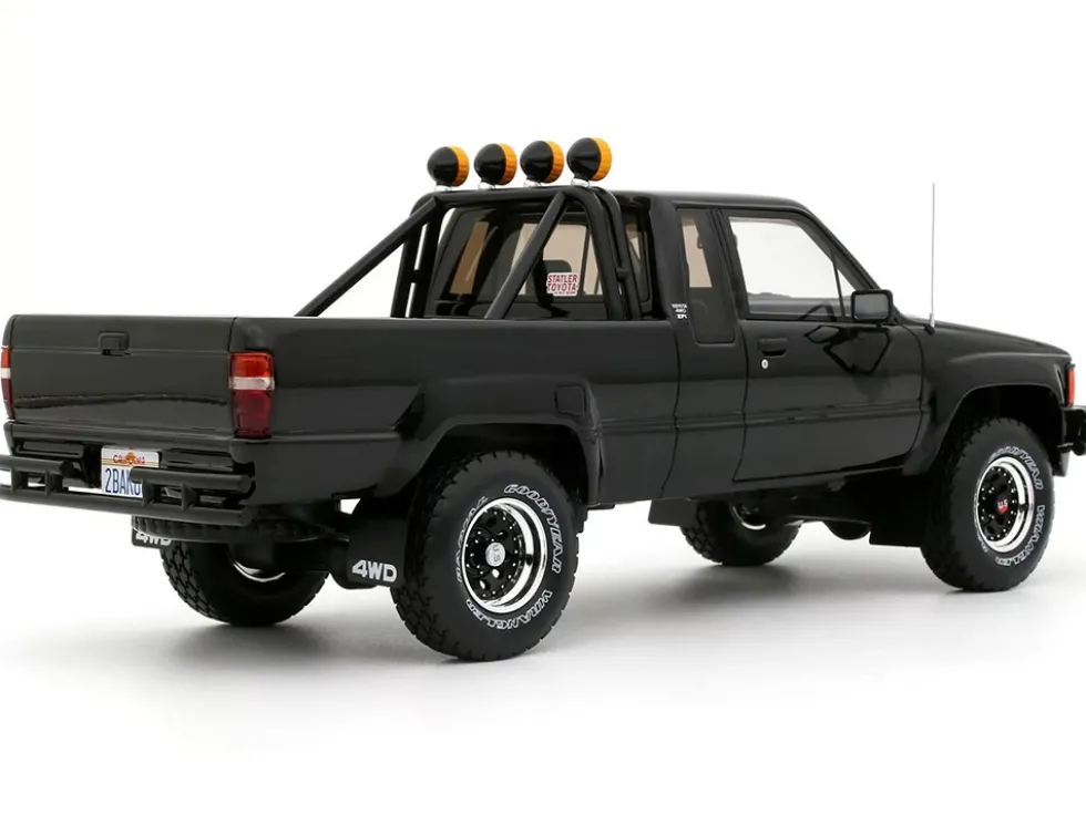 1985 Toyota Hilux SR5 Pickup Truck Black Limited Edition to 3000 pieces Worldwide 1/18 Model Car by Otto Mobile