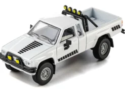 1985 Toyota Hilux SR5 Pickup Truck White with Black Graphics 