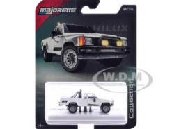 1985 Toyota Hilux SR5 Pickup Truck White with Black Graphics 