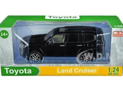 Toyota Land Cruiser Black Metallic 1/24 Diecast Model Car H08222BK