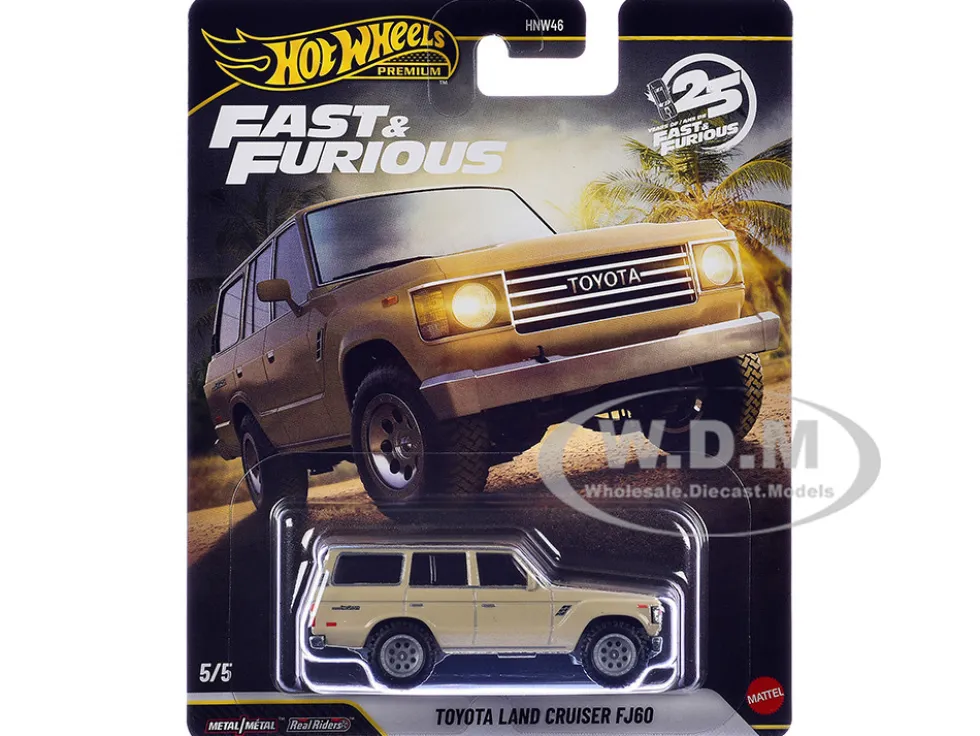 Toyota Land Cruiser FJ60 Tan "Hobbs & Shaw" (2019) Movie "Fast & Furious" Series Diecast Model Car by Hot Wheels