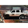 2014 Toyota Land Cruiser LC 79 Pickup Truck "UN MINUSCA" White (Dirty Version) 1/64 Diecast Model Car by Paragon Models