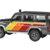2014 Toyota Land Cruiser LC76 "TRD Livery" Gray Metallic with Stripes 1/64 Diecast Model Car by Paragon Models