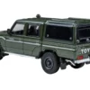 2014 Toyota Land Cruiser LC 79 with Camper Shell Military Green 1/64 Diecast Model Car by Paragon Models