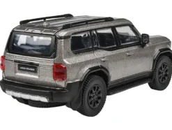 2024 Toyota Land Cruiser 250 Prado Meteor Shower Silver Metallic 1/64 Diecast Model Car by Paragon Models
