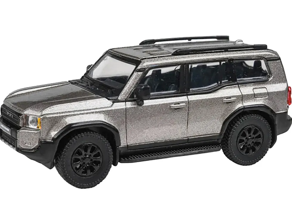 2024 Toyota Land Cruiser 250 Prado Meteor Shower Silver Metallic 1/64 Diecast Model Car by Paragon Models