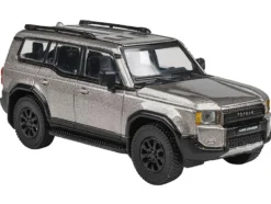2024 Toyota Land Cruiser 250 Prado Meteor Shower Silver Metallic 1/64 Diecast Model Car by Paragon Models
