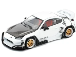 Toyota Pandem GR86 White with Carbon Hood