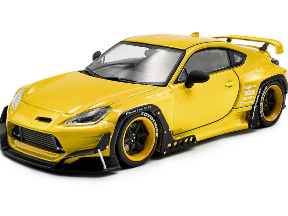 2022 Toyota Pandem GR86 Yellow 1/43 Diecast Model Car by Solido