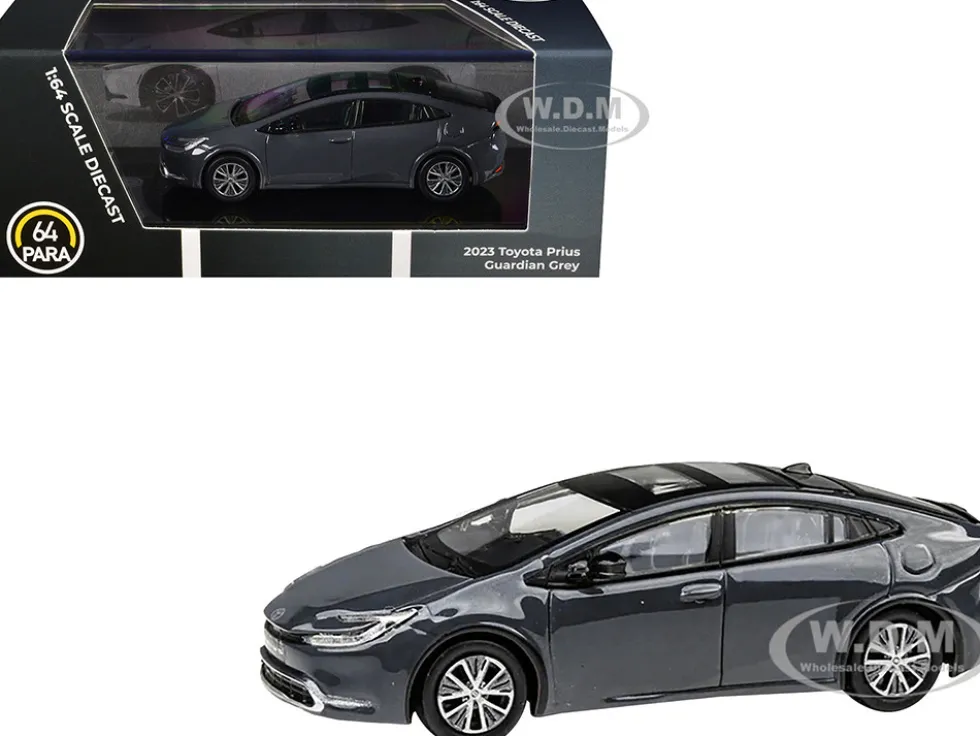 2023 Toyota Prius Guardian Gray 1/64 Diecast Model Car by Paragon Models