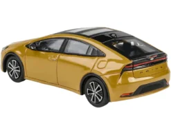 2023 Toyota Prius Maximum Yellow with Black Top and Sun Roof 1/64 Diecast Model Car by Paragon Models