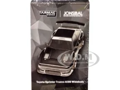 Toyota Sprinter Trueno AE86 Widebody RHD (Right Hand Drive) "Jonsibal Designworks" Black and Gray Metallic "Global64" Series 1/64 Diecast Model by Tarmac Works