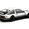 Toyota Sprinter Trueno AE86 Widebody RHD (Right Hand Drive) White and Black with Tarmac Cards "Global64" Series 1/64 Diecast Model by Tarmac Works