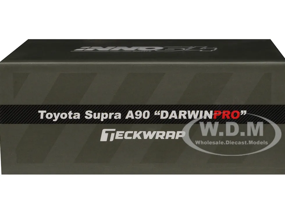 Toyota Supra (A90) "DarwinPro" Matt Green with Carbon Accents 1/64 Diecast Model Car by Inno Models