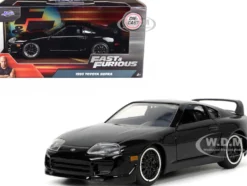 1995 Toyota Supra Black Fast Furious Movie 1/32 Diecast Model Car Jada 33381