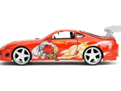 1995 Toyota Supra Red with Graphics and Saitama Diecast Figure