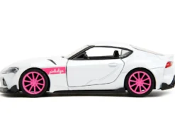 2020 Toyota Supra White Metallic with Pink Wheels Pink Slips Series 1/32 Diecast Model Car Jada 34664