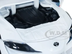 2020 Toyota Supra White Rick Hunter Diecast Figurine Robotech Hollywood Rides Series 1/24 Diecast Model Car Jada 33685