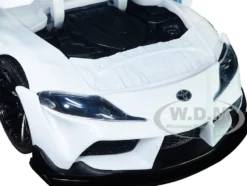 2020 Toyota Supra White Roy Focker Diecast Figurine Robotech Hollywood Rides Series 1/24 Diecast Model Car Jada 33682