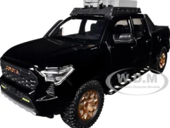 2024 Toyota Tacoma Trailhunter Edition Pickup Truck Black 1/24 Diecast Model Car
