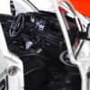2024 Toyota Tacoma TRD Off Road Edition Pickup Truck White and Red with TRD Stripes with Sunroof and Wheel Rack Limited Edition to 2400 pieces Worldwide 1/24 Diecast Model Car