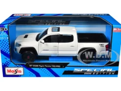 2023 Toyota Tacoma TRD PRO Pickup Truck White with Sunroof "Special Edition" Series 1/27 Diecast Model Car by Maisto