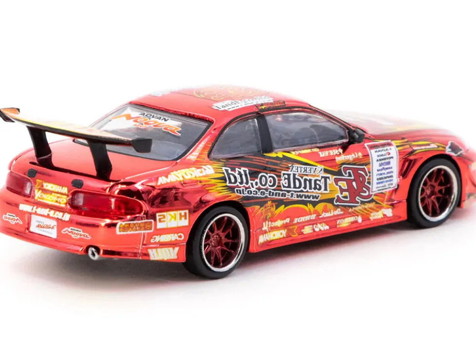 Toyota VERTEX Ridge TE3006 Soarer RHD (Right Hand Drive) Chrome Red with Graphics "Tokyo Auto Salon 2026" "Global64" Series 1/64 Diecast Model by Tarmac Works