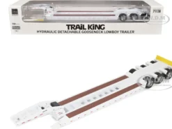 Trail King TK120 Hydraulic Detachable Gooseneck Lowboy Trailer White (Regular Version)