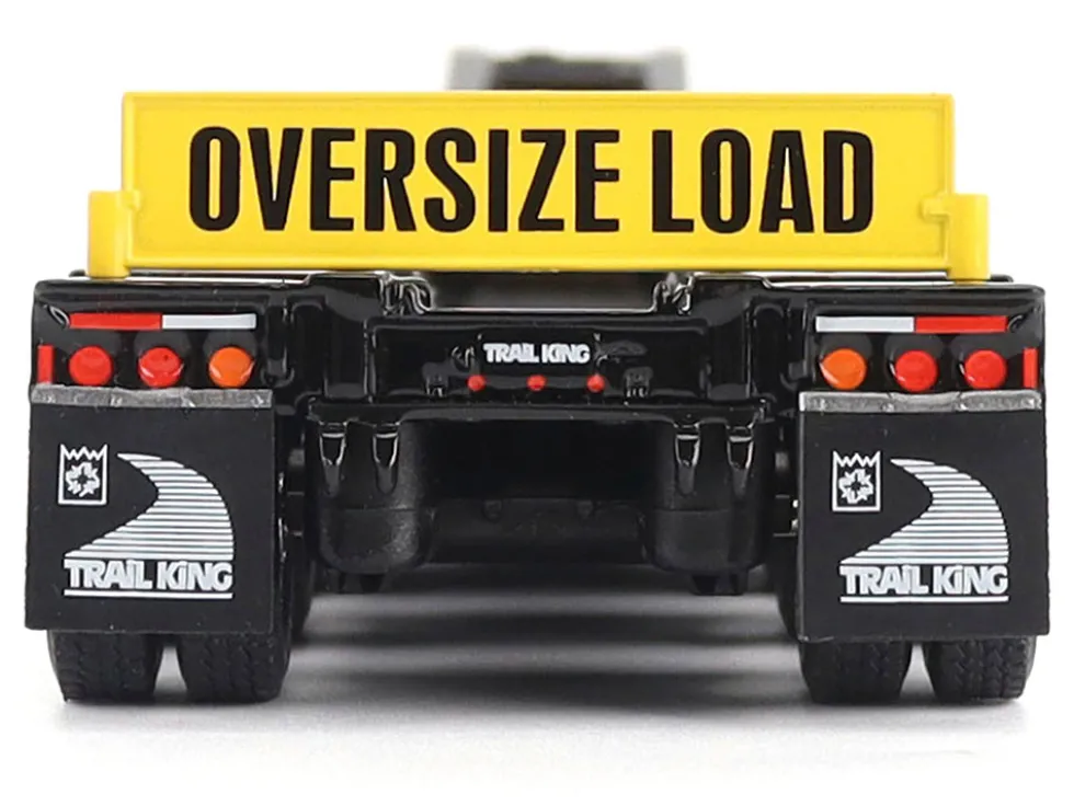 Trail King TK120 Hydraulic Detachable Gooseneck Lowboy Trailer Black (Outrigger Version) "Transport Series" 1/50 Diecast Model by Diecast Masters