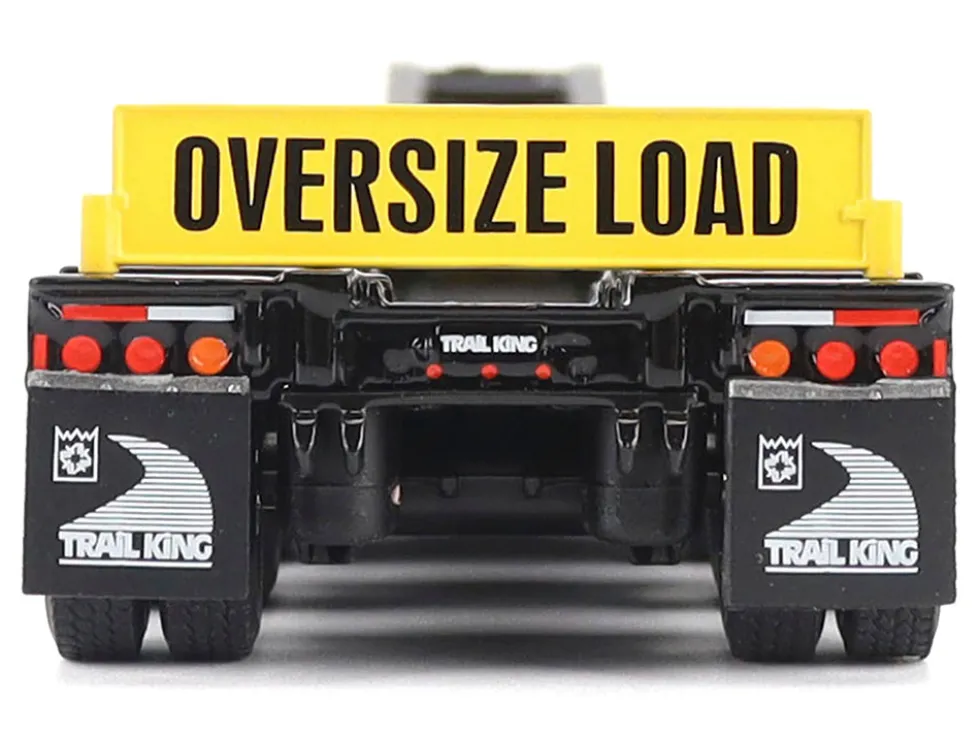 Trail King TK120 Hydraulic Detachable Gooseneck Lowboy Trailer Black (Regular Version) "Transport Series" 1/50 Diecast Model by Diecast Masters