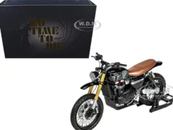Triumph Scrambler 1200 XE Motorcycle Black (Dirty Version) James Bond 007