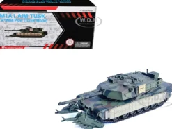United States M1A1 AIM TUSK (Tank Urban Survival Kit) with Mine Plow (Travel Mode)