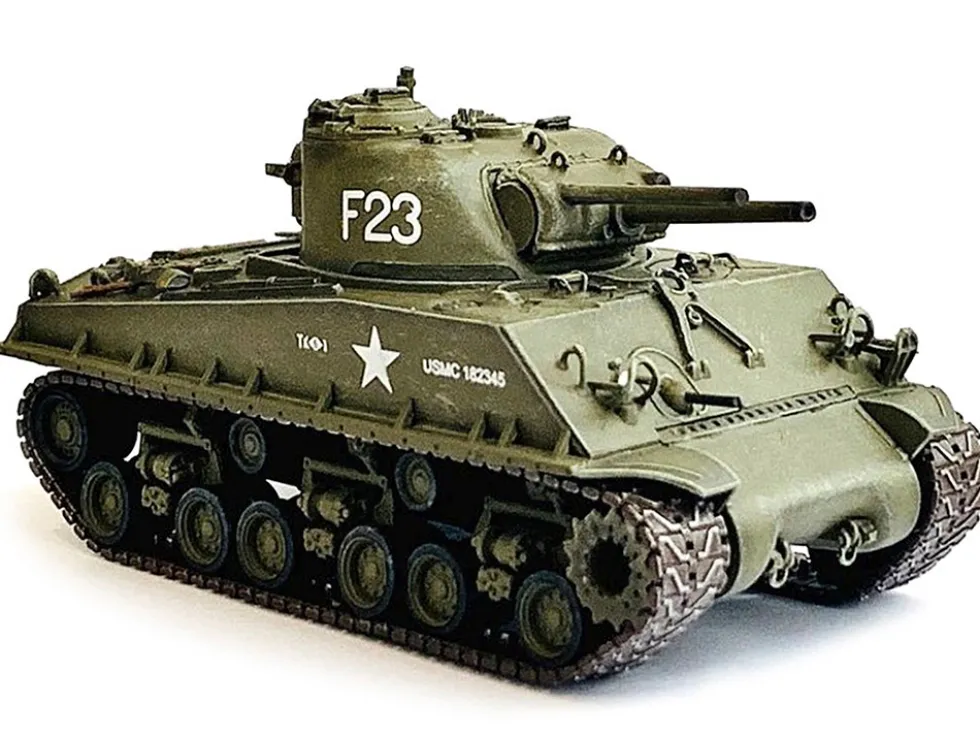 United States M4A3 HVSS POA CWS H5 Flamethrower Tank Olive Drab F 23 US Marine Corps Korea 1951 NEO Dragon Armor Series 1/72 Plastic Model Dragon Models 63147