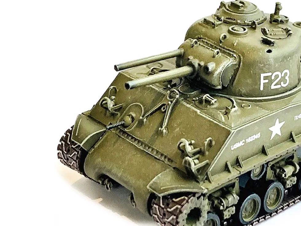 United States M4A3 HVSS POA CWS H5 Flamethrower Tank Olive Drab F 23 US Marine Corps Korea 1951 NEO Dragon Armor Series 1/72 Plastic Model Dragon Models 63147