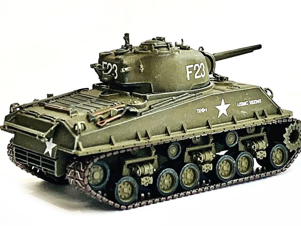 United States M4A3 HVSS POA CWS H5 Flamethrower Tank Olive Drab F 23 US Marine Corps Korea 1951 NEO Dragon Armor Series 1/72 Plastic Model Dragon Models 63147